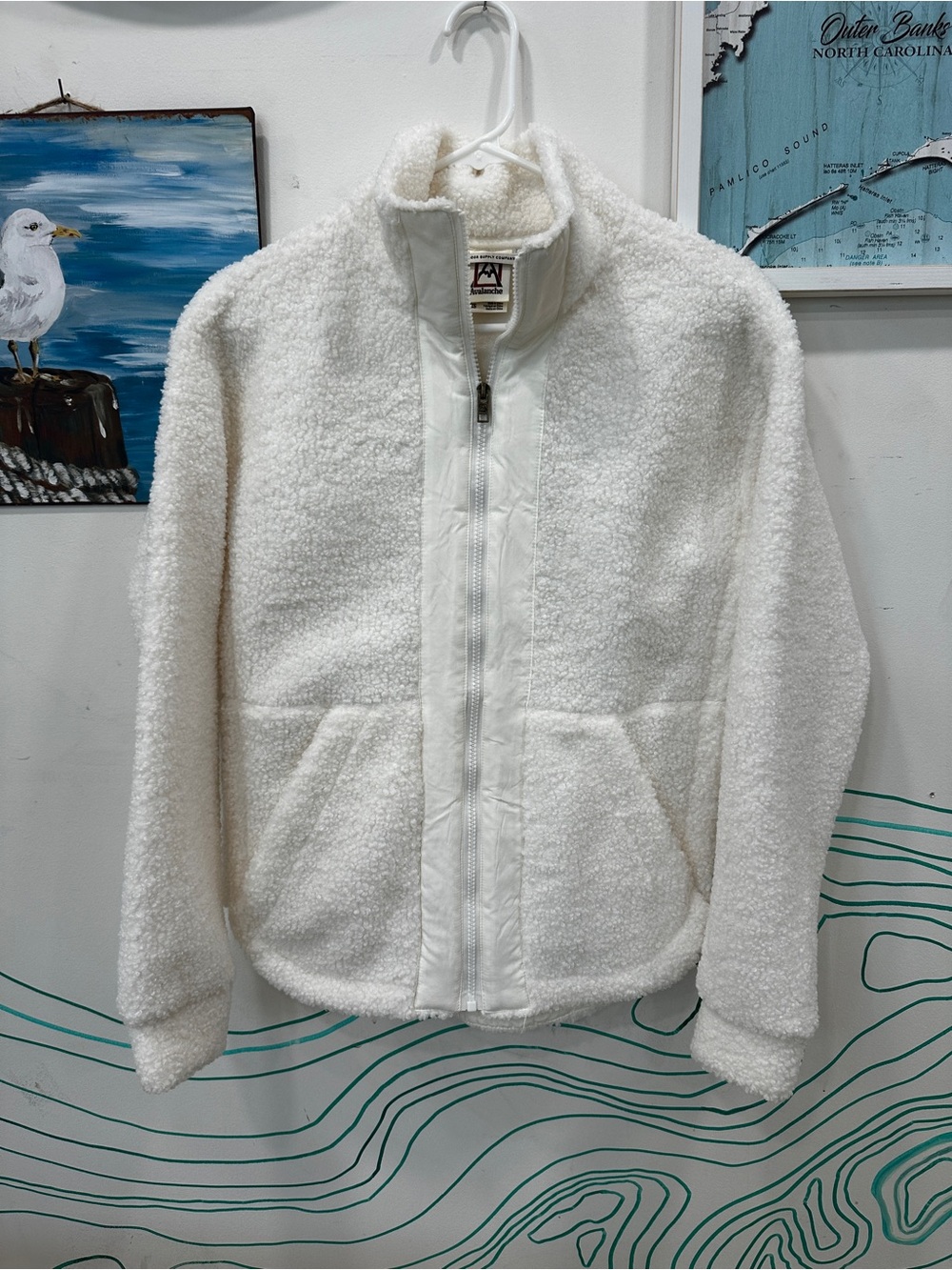Avalanche Cream Sherpa Zip-Up Jacket